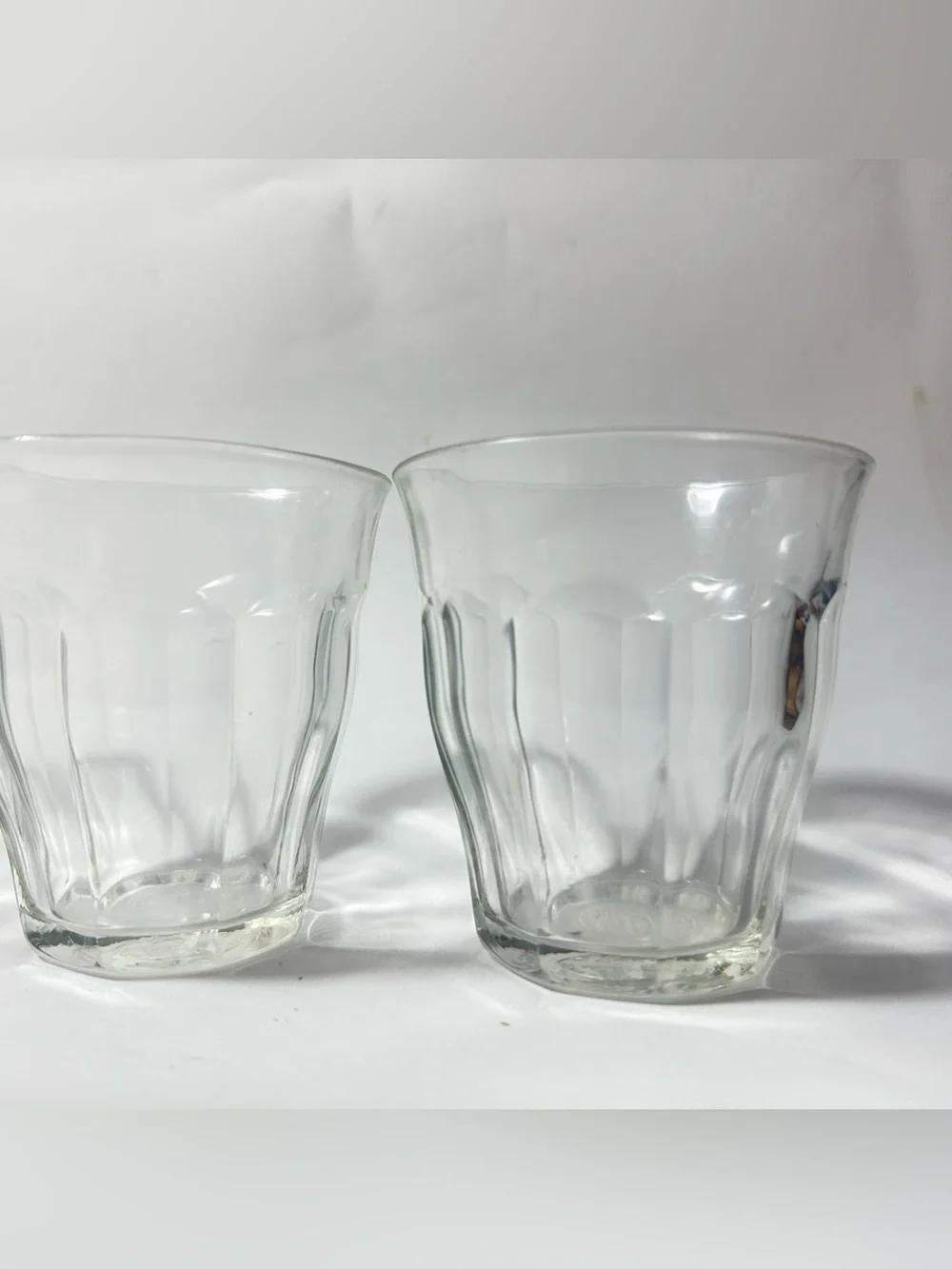 3 Vintage Duralex Picardie Glasses Clear 3.25” 8.4cm 20cl 6.75 oz Made In France